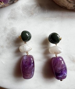 Pendientes de resina de joyería de moda de pendientes hechos a mano para mujeres y niñas aspecto clásico - Product Image 2