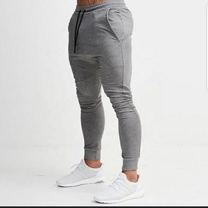 2024 nouveau pantalon de survêtement gris de haute qualité pour hommes décontracté coupe ample coton Polyester Logo personnalisable en gros Option vierge - Product Image 5
