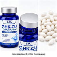 SYC BIO GHK-CU Peptide de Cuivre 300 µg Gélules Quotidiennes Bien-être 120 Gélules Marque Privée OEM ODM Prix Usine Vente en Gros
