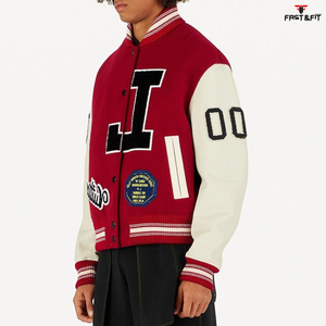 Nouveautés 2026 Vente chaude Vestes de baseball d'hiver de haute qualité personnalisées pour collège unisexe en toile - Product Image 2