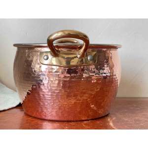 New Design Fancy Serving Dishes Made in India <b>Utensils</b> <b>Kitchen</b> Set Safe <b>Copper</b> Serving Pot with High Quality <b>Copper</b> Serving Pot - Product Image 3