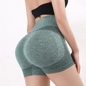 Mallas de Yoga de tela personalizada LICRA poliéster deporte Fitness entrenamiento mujeres pantalones cortos de yoga - Product Image 1