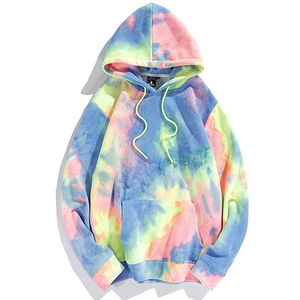 Nuevo diseño Tie Dye Custom Fashion Acid Wash Vintage Women Pullover Hoodie Oversized Outdoor Working Logotipo personalizado Sudadera con capucha suelta - Product Image 3