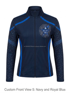 Vestes d'échauffement pour la danse, vêtements d'entraînement pour adultes, vêtements de danse de qualité supérieure, veste d'équipe de cheerleading, nylon/polyester, longue - Product Image 6