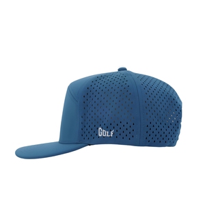Gorra de Golf Impermeable de 7 Paneles con Logotipo Bordado Personalizado, Etiqueta Tejida en el Interior, Orificios Cortados con Láser y Cierre a Presión - Product Image 4