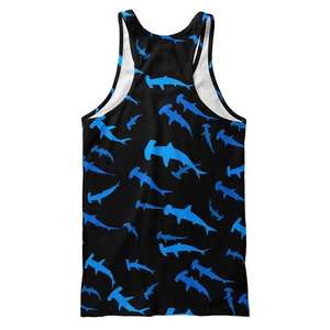 Débardeurs de sport côtelés personnalisés à sublimation, tendance, pour garçons, séchage rapide, respirants, pour l'entraînement - Product Image 4