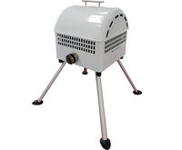 Barbecue à gaz de table de style coréen moderne, en acier inoxydable, design compact, fonction fumoir, allumage piézoélectrique, 2,5 kW, oxygène