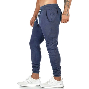 Pantalons de survêtement pour hommes en coton sur mesure, respirants, logo brodé, style décontracté, tissu, jambe droite, vente en gros, pantalons élastiques - Product Image 6