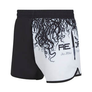 Fight <b>Shorts</b> Ufc MMA Sublimated <b>Black</b> White MMA <b>Shorts</b> Elastic Waist MMA <b>Shorts</b> for <b>Men</b> jiu jitsu kimono kimono de jiu jitsu - Product Image 4