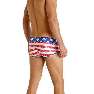 Maillots de bain pour hommes en couleur unie OEM, slips de bain, maillots de bain par sublimation, shorts de bain, trunks - Product Image 5