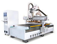 Atc Cnc Router Machine avec scie 9kw Spindle Liner Nesting Auto Tools Changing Wood Router Machine High Speed