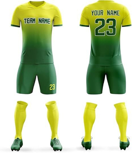 Conjunto Completo de Uniforme de Fútbol para Hombre, Personalizado, 100% Poliéster, Transpirable, de Secado Rápido, Antibacteriano, Cuello Alto, para Béisbol y Sóftbol - Product Image 1