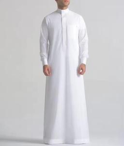 Thobe émirati de luxe noir, Kandura traditionnelle, vêtement arabe élégant, Jubba pour homme, doux et respirant, tenue islamique moderne - Product Image 1