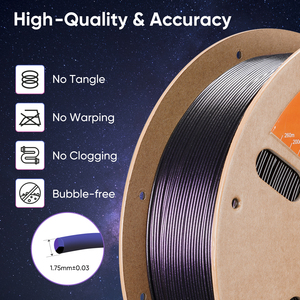 Fil <span class=keywords><strong>PLA</strong></span> triple couleur ERYONE Burnt Titanium <span class=keywords><strong>Rose</strong></span> Noir Bleu Violet 1,75 mm 1 kg Plastique Fil <span class=keywords><strong>PLA</strong></span> Caméléon <span class=keywords><strong>PLA</strong></span> - Product Image 5