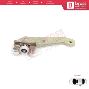 BDP28 Left Side Rear Sliding Door Lower <b>Roller</b> Guide Hinge for Transporter T4 Caravelle Multivan 1990-2003 701843405B - Product Image 2
