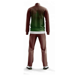 Ensemble de sport 2 pièces décontracté à fermeture éclair pour homme Survêtement de fitness à sublimation imprimée pour les sports actifs d'hiver Technique de sublimation - Product Image 3