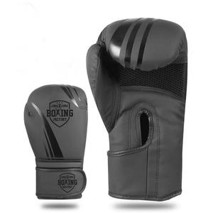 Guantes de boxeo de cuero de grado profesional con velcro soporte de muñeca Hook-&-Loop Ideal para entrenamiento con bolsa de boxeo y preparación de lucha - Product Image 2