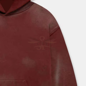 Sweat à capuche délavé Sunfade Design coton doux unisexe Streetwear Look Sunfade Hoodie Commandes en gros personnalisées acceptées - Product Image 6
