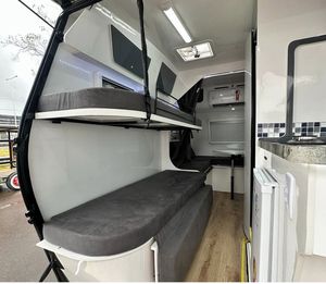 Mini-caravane tout-terrain légère et économique pour 4 personnes, en aluminium, pour le camping en plein air, à vendre aux États-Unis/UE - Product Image 3