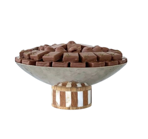 Superior Quality Gold Plated Metal Bowl with Floral Design for Serving Chocolate or <b>Sweets</b> at <b>Parties</b> - Product Image 4