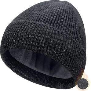 Bonnet de bonnet d'hiver en tricot torsadé classique chapeau de laine épaisse chaude design élégant pour les activités de plein air les amateurs de randonnée et de mode - Product Image 1