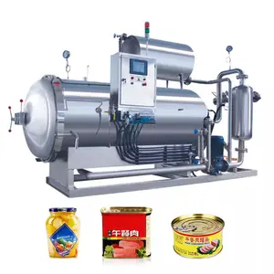 Stérilisateur alimentaire industriel Autoclave Machine à pulvériser de l'eau et équipement de vente de cornue verticale