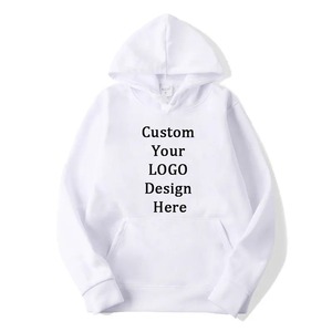 Vente en gros de sweatshirts à capuche unis en coton épais avec logo personnalisé sweats à capuche à épaules tombantes pour hommes - Product Image 1