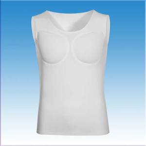 Respirant en gros pas cher 100% coton hommes sous-vêtements sans manches débardeur pour l'entraînement - Product Image 2