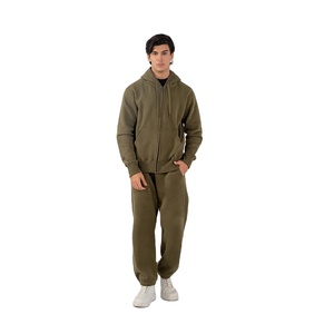 Sweat à capuche zippé pour homme de qualité supérieure, en molleton de coton doux, avec fermeture éclair intégrale, pour l'automne et l'hiver - Product Image 2