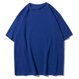 T-shirt unisexe épais 100% coton tricoté à épaules tombantes Streetwear personnalisé de haute qualité imprimé grande taille respirant pour hommes - Product Image 5