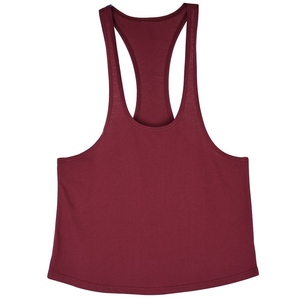 Camiseta sin mangas de algodón puro popular 2026 para hombre, cuello redondo, holgada, de color liso, para fitness y deportes de verano - Product Image 1