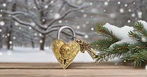 Beautiful Functional Brass <b>Padlocks</b> with Two Keys Golden Man Skull Engraved Waterproof Smart Stainless Steel Material - Product Image 6