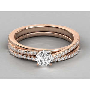 Bague pour femme en or 9 carats avec diamant solitaire cultivé en laboratoire, élégante et luxueuse - Product Image 6