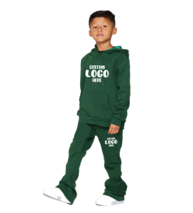 Ensembles de survêtements de jogging évasés imprimés personnalisables pour bébés garçons ensemble de survêtements d'hiver à empiler en 50 couleurs différentes - Product Image 4