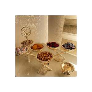 Ensemble de 3 bols à collation Butterfly Gold Rice 1100cc, sans danger pour le contact alimentaire, fabriqué en Turquie - Product Image 1