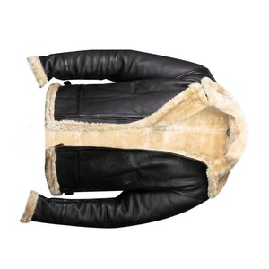 Nouveauté : Vestes en peau de mouton pour hommes, matériau de haute qualité, chaudes, en cuir, avec fermeture éclair, col rabattable, poignets repliables, imperméables - Product Image 5
