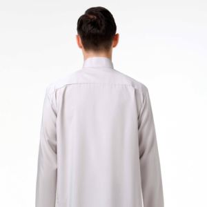 Thobe Casual Moderno para Hombre, Diseño Exclusivo, Algodón Ligero, Jubba Islámica Clásica, Atuendo Musulmán Tradicional - Product Image 4