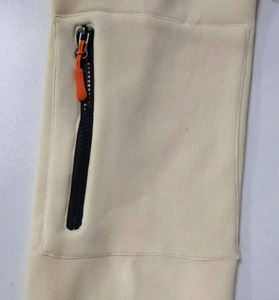 เสื้อสเวตเตอร์มีฮู้ดสำหรับผู้ชายและผู้หญิง, เสื้อกันหนาวแฟชั่นแบบสวมหัวทรงหลวมเปิดไหล่ปล่อยซิปมีหลายกระเป๋า - Product Image 5