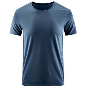 T-shirts personnalisés vierges de haute qualité à manches courtes en gros 100% polyester coton sérigraphie personnalisée col rond pour hommes T-shirts - Product Image 2