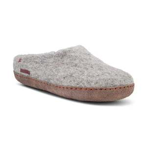 Gray Felt Winter Light Weight <b>Slippers</b> for Men Women Sustainable Comfortable Indoor Footwear Handmade Nepal Anti-Slippery Soft - Product Image 2