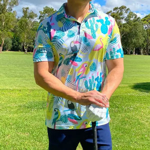 Camisetas POLO masculinas con estampado de pájaros, camisetas de golf suaves para hombres personalizadas con su propio diseño, polos - Product Image 3