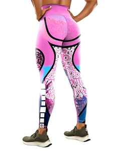 Custom Wholesale Slim Fit High Waist <b>Butt</b> <b>Lifting</b> Breathable Spandex Polyester Sublimation <b>Leggings</b> Fitness Stretch For Women - Product Image 6
