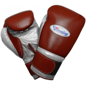 Guantes de Boxeo Profesionales de Cuero Marrón Plateado con Velcro en la Muñeca, Guantes de Entrenamiento y Sparring para Hombres y Mujeres - Product Image 1