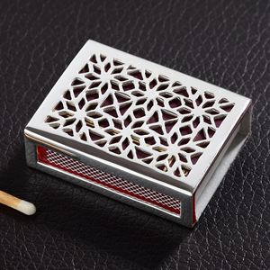 Brass Safety <b>Matchbox</b> Cover Engraved Logo Metal Holder Luxury Wedding Party Matches Eco-Friendly OEM ODM Factory Direct - Product Image 4