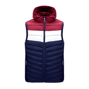 Chaleco Acolchado Ligero de Algodón para Hombre, Chaqueta sin Mangas Informal y Cálida para Otoño, con Logotipo Frontal - Product Image 4