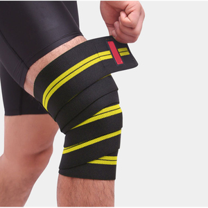 Super lourd élastique Grippe genouillères Squats vêtements d'entraînement musculation exercice genoux Wrap réglable - Product Image 4