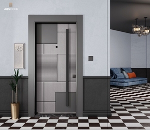 ABSDOOR TECTONIC Isolation thermique haute sécurité en acier inoxydable Entrée manuelle directe en usine Intérieur Appartement Hôtel - Product Image 5