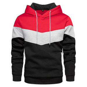 Hip Hop automne nouveau décontracté hommes sweats à capuche mode sweat à capuche Patchwork vêtements de sport amples solide polaire sweats à capuche chauds - Product Image 2