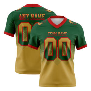 Couleurs personnalisées dégradé de sublimation forme carrée respirant grande taille à manches courtes drapeau d'été maillot de football maille personnalisée - Product Image 6