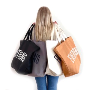 Bolsa de Mano Grande de Lona Multiusos Hecha a Mano - Product Image 1